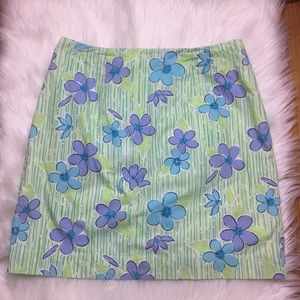 Lilly Pulitzer Skirts - Lilly Pulitzer BlueGreen Floral Print Skirt Size 8 Lilly Pulitzer Skirts - Lilly Pulitzer BlueGreen Floral Print Skirt Size 8